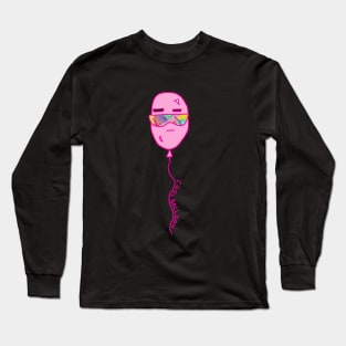 Cool Pink Balloon Long Sleeve T-Shirt